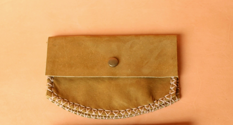 Round Suede Wallet