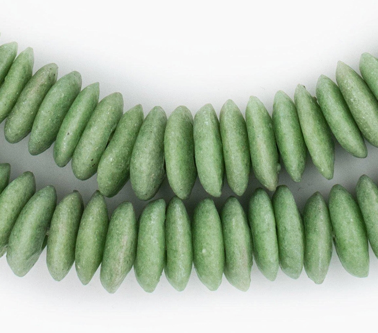 Brass Arch Glass Bead Drop Earrings