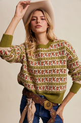 Western Knit Sweater