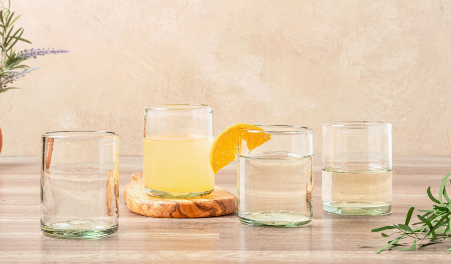 Handblown Mexican Glasses- Set of 4