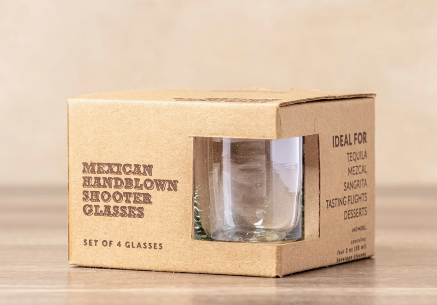 Handblown Shooter Glass