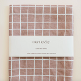 Grid Mocha Tea Towel