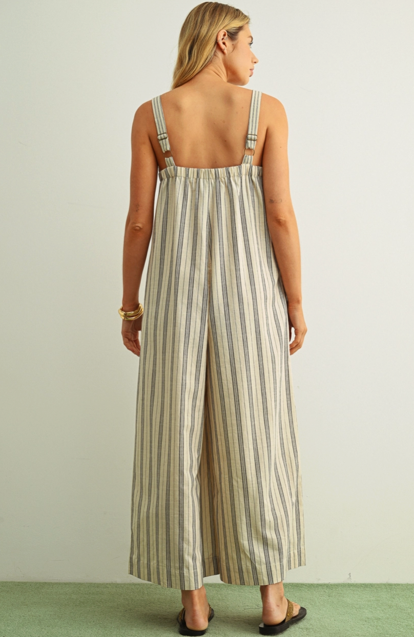 Stripe Printed Jumpsuit