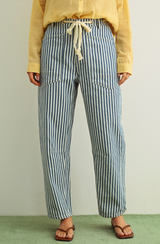 Striped Barrel Pants