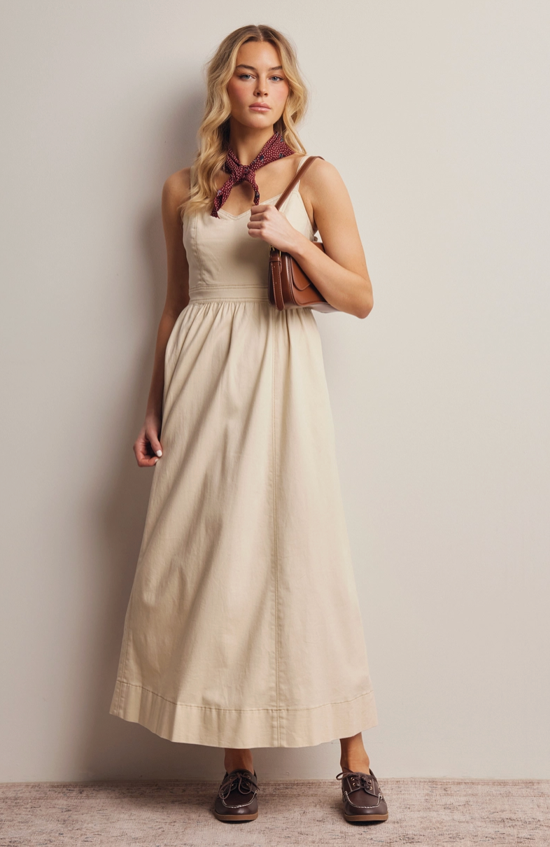 Denim Stretch Maxi Dress