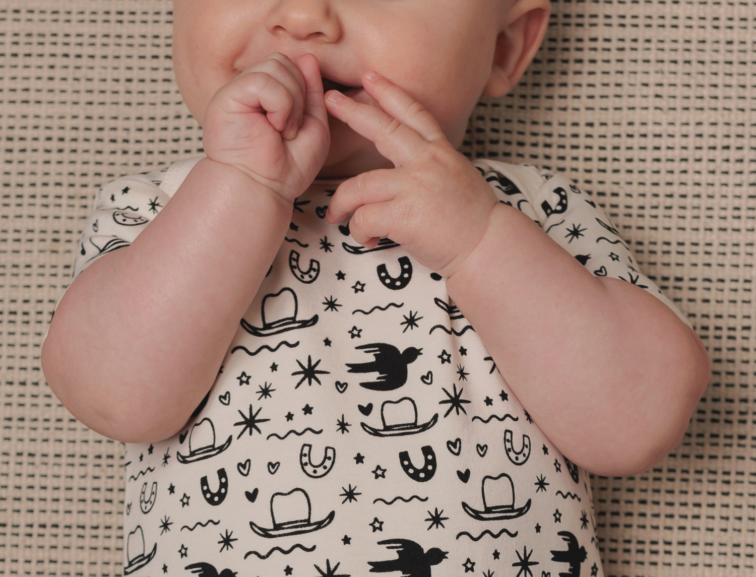Ranch Hand Onesie and Howdy Bib Set