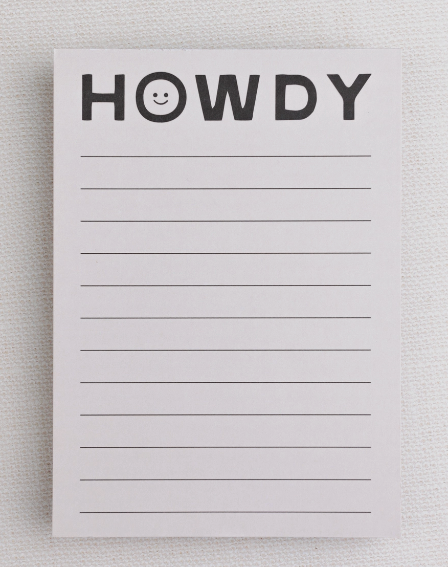Small Happy Little Howdy Notepad