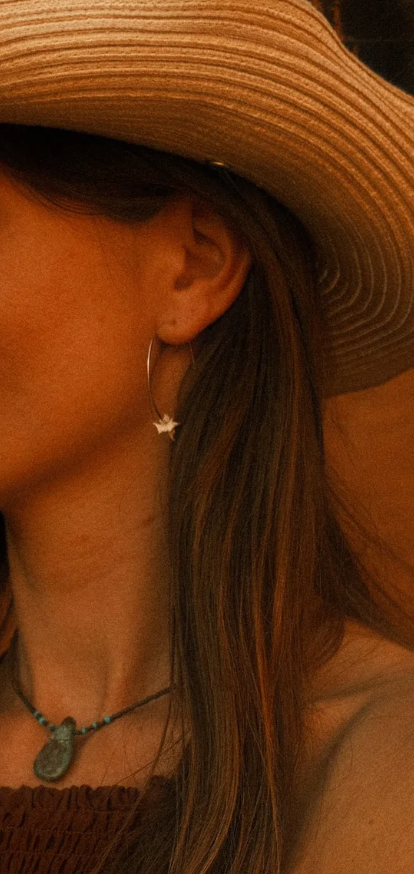 Coyote Crafted Rattlesnake Vertebrae Hoops
