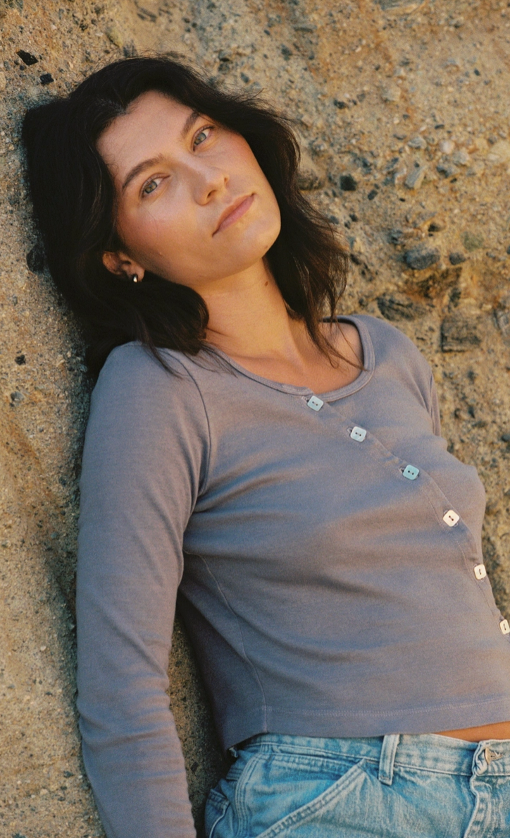 Organic Slant Cardi