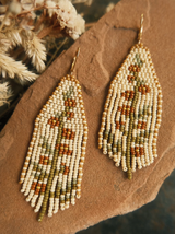 Coyote Crafted Globemallow Fringe Earring