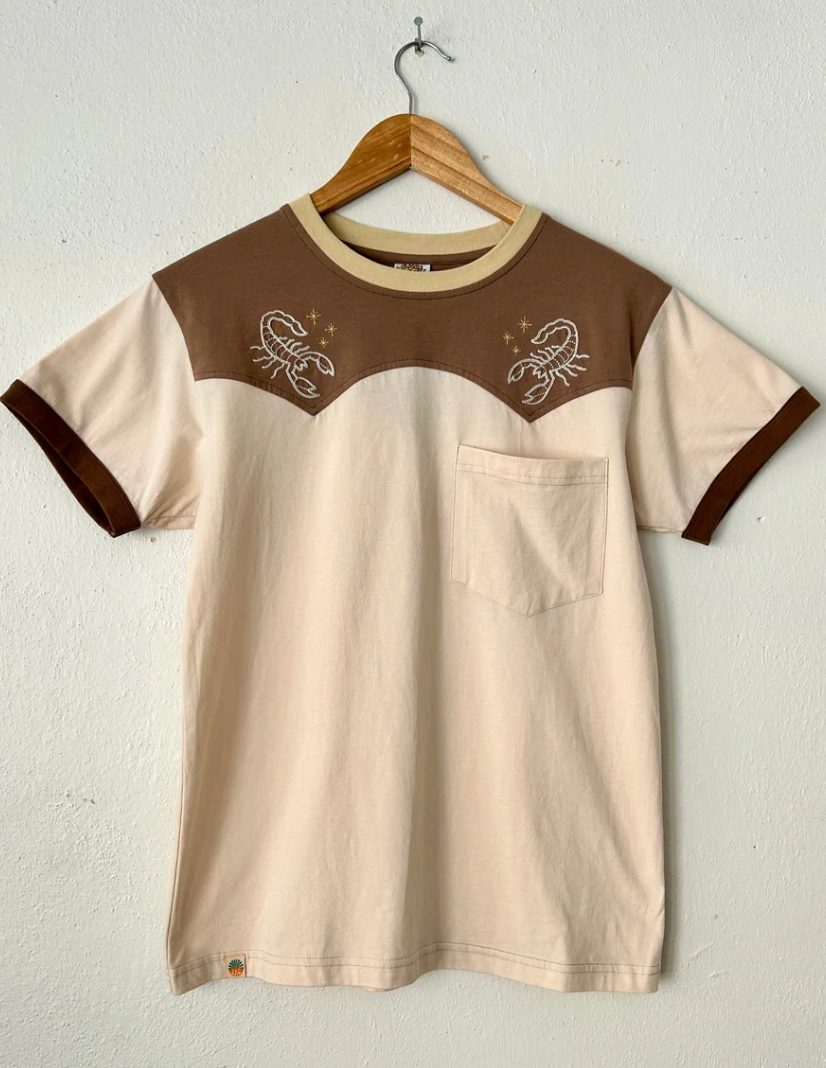 Scorpion Embroidered Pocket Tee