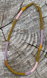 Multi Color Woven Necklace #1