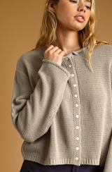 Knit Button Front Cardigan