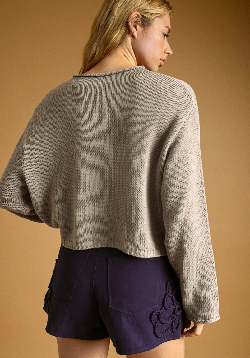 Knit Button Front Cardigan