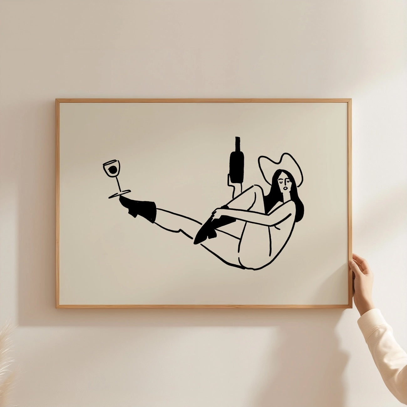 Balance Yoga & Wine Cowgirl Print