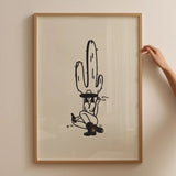 Desert Cowgirl Print