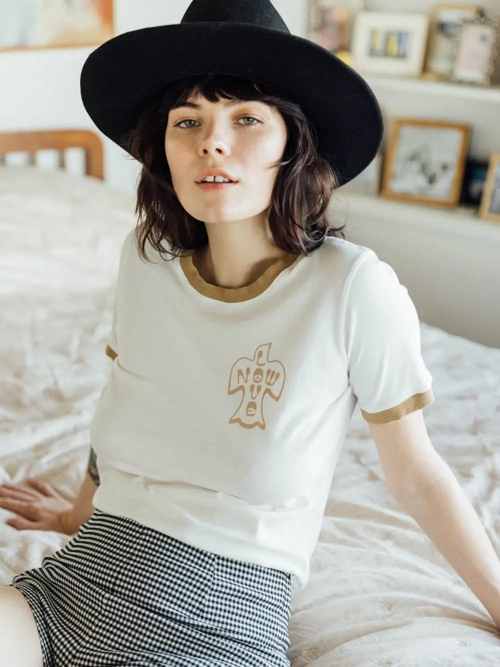 Love Now Fitted Ringer Tee