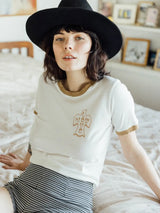Love Now Fitted Ringer Tee